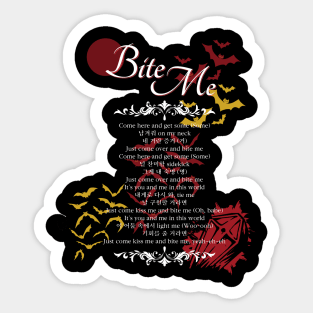 Enhypen Bite Me Lyrics Sticker